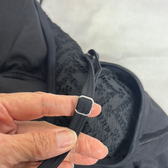 Time and Tru Black One Piece Swimsuit Sleek Design - Picture 8 of 8